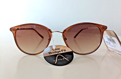 Brown & Gold Frame Brown Lens Low Bridge Fit Sunglasses Foster Styles For Y.O.U.