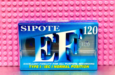 SIPOTE  EF  120       TYPE I   BLANK CASSETTE TAPE  (1)  (SEALED)