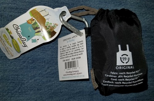 ChicoBag Reusable Shopping Bag Farmer market CHICO Bag Key Ring Carabiner rePete