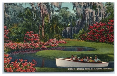 Electric Boats at Florida Cypress Gardens FLBoats and Dock