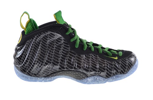 Мужские кроссовки Nike Air Foamposite One PRM UO QS Oregon Ducks черно-зеленые 652110-001