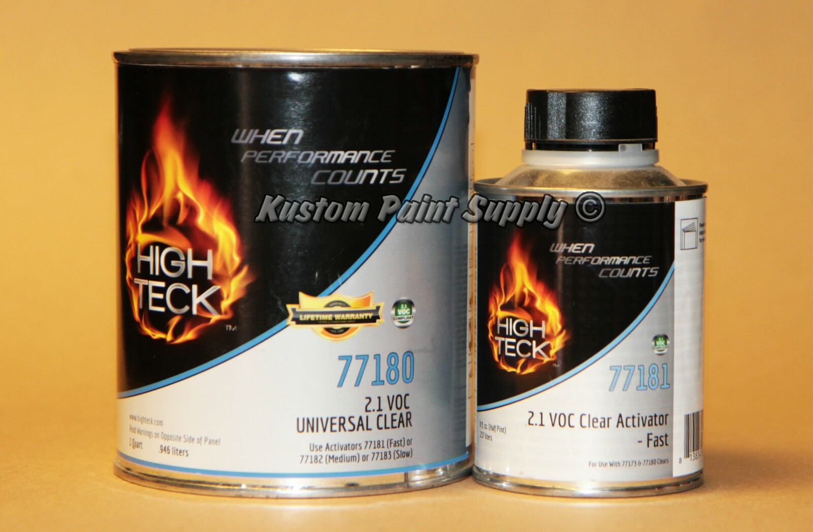 Universal Clear Coat For Automotive 77180 High Teck Quart Kit With