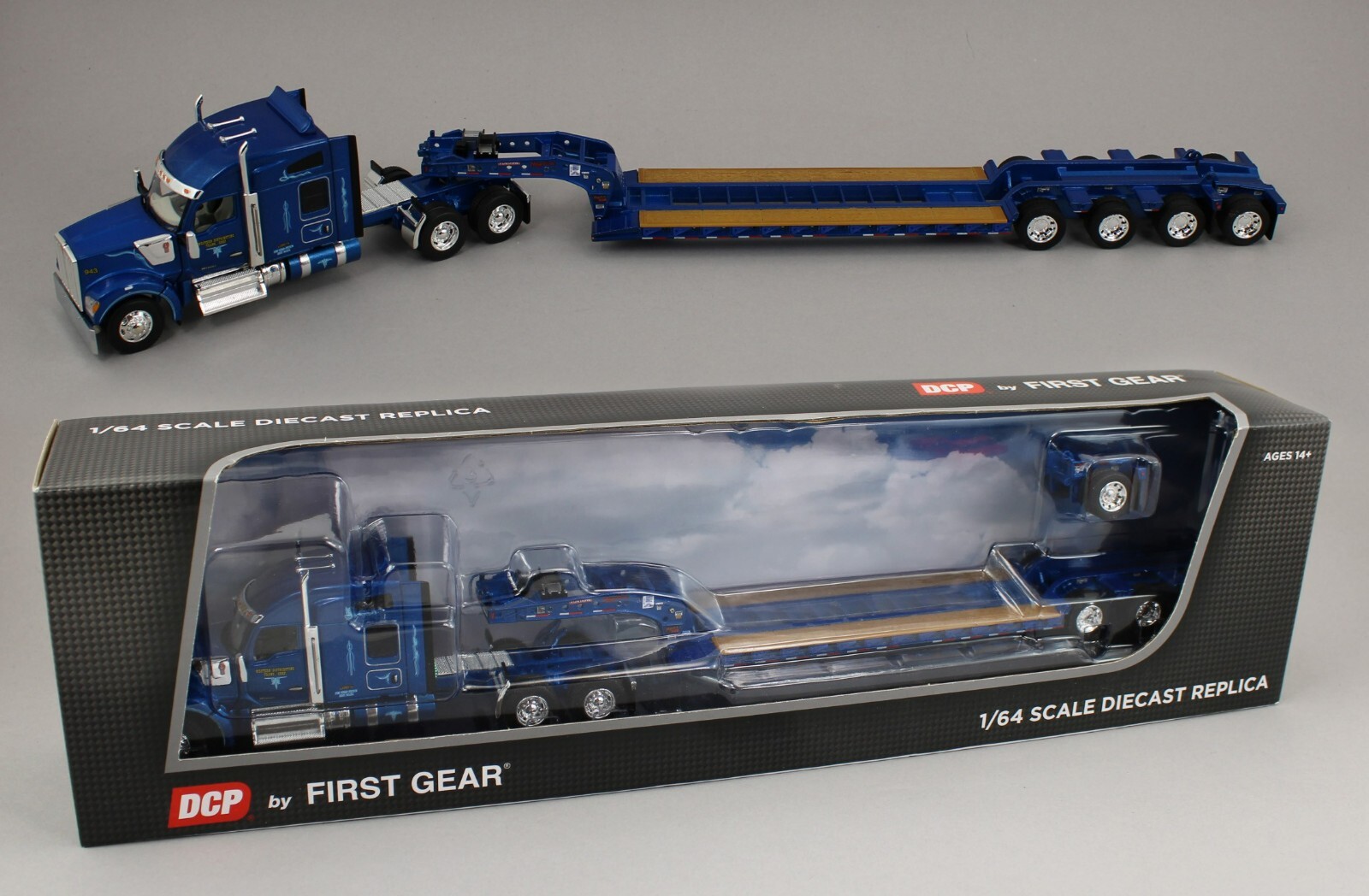 demodee ＬＯＷ　デモデ DCP 1:64 *WESTERN DISTRIBUTING* Kenworth W990 Midroof w/Tri