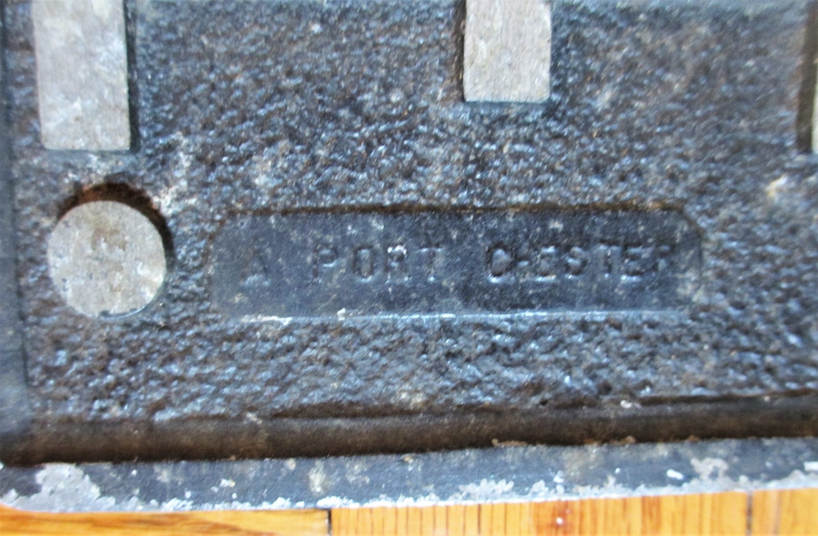 Vintage Port Chester New York Cast Aluminum Street Sign Westchester Avenue