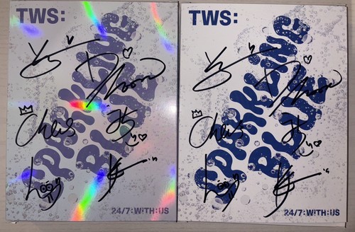 TWS sparkingblue 全員サイン入り アルバム tws sparkling blue 全員直筆サイン入り トレカ付き - メルカリ