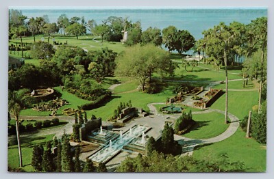 Postcard Aerial View of the New Gardens of the World Florida's Cypress Gardens