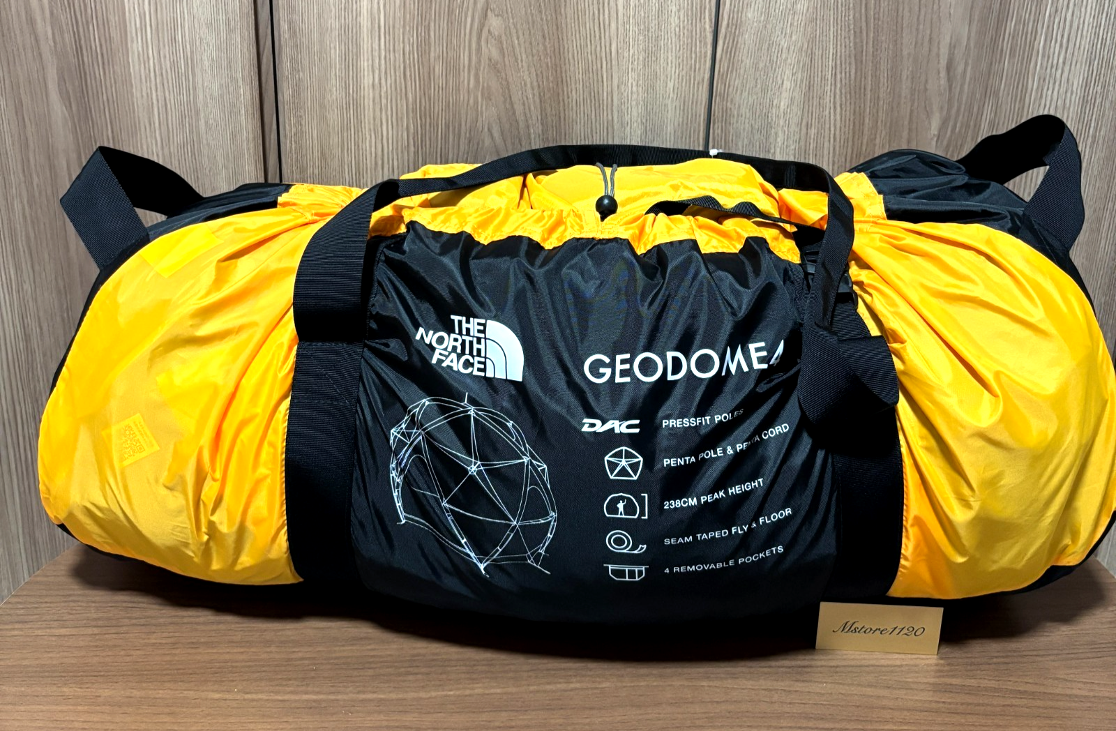 THE NORTH FACE Geodome 4 Tent Outdoor Camp Gear Saffron