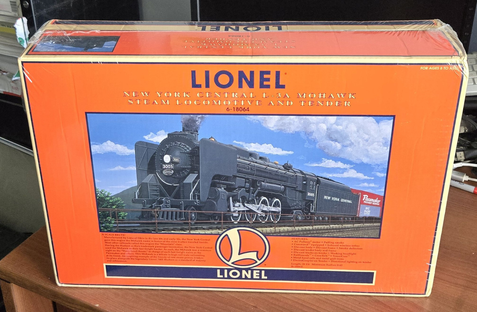 Lionel 6-18064 New York Central L-3A Mohawk Steam Locomotive Lionel 6-18064 New York Central L-3A Mohawk Steam Locomotive