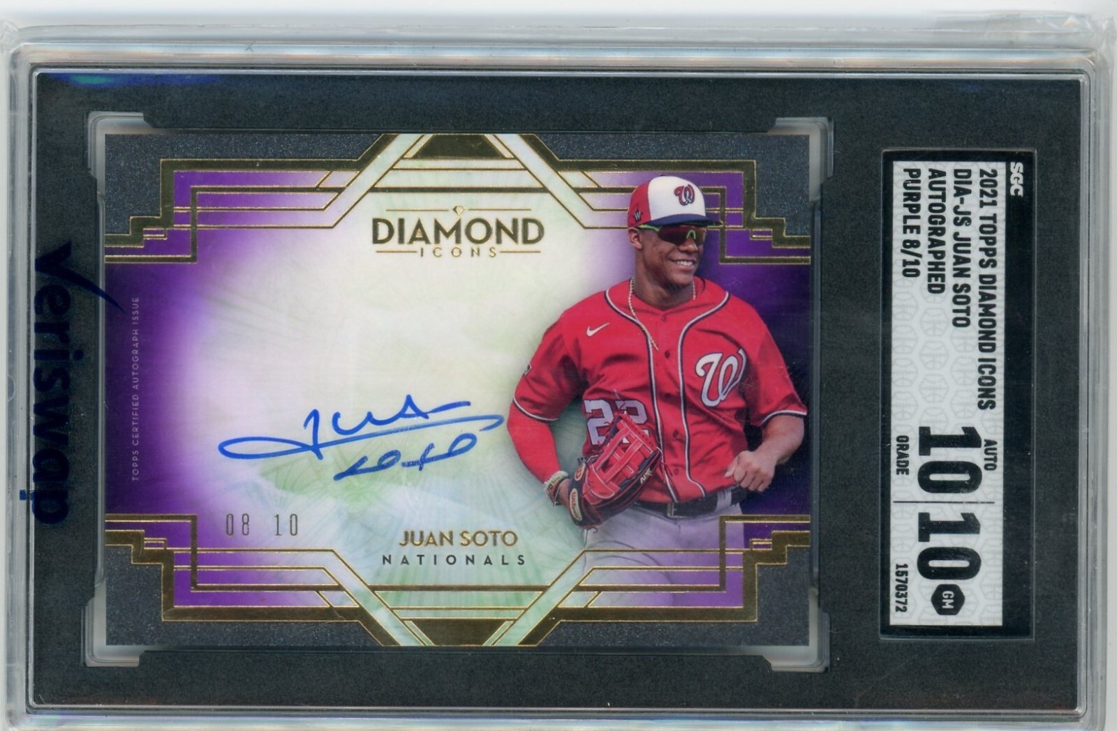 topps diamond icons juan soto 5シリauto topps diamond icons juan soto 5シリauto topps diamond icons
