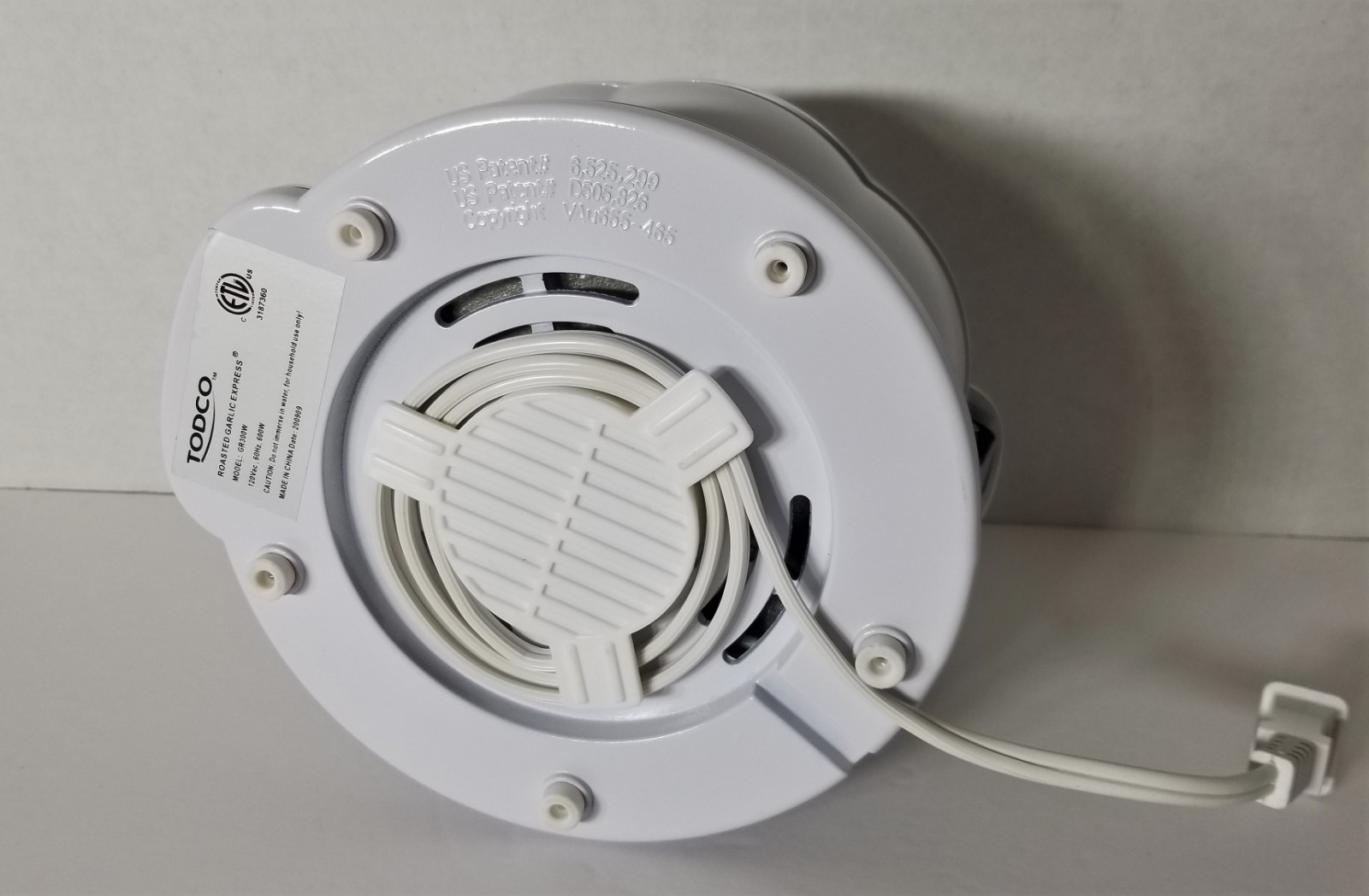 Roasted Garlic Express Model CR300 White Todco