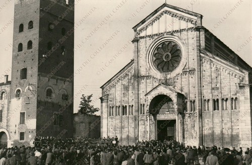 1955c VERONA Basilica di San Zeno Festa Fotografia Gorzegno - Picture 1 of 2