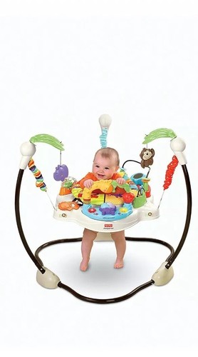 Fisher Price Baby Jumperoo Luv U Zoo Jumping Seat Toy Activity Center- Used