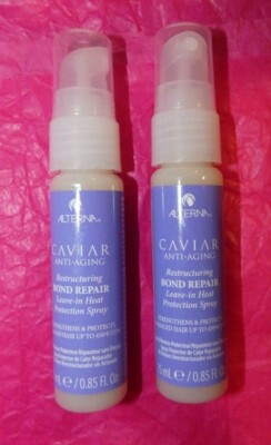 NEW ALTERNA CAVIAR Bond Repair Leave In Spray 0.85 oz each 2 Travel Size