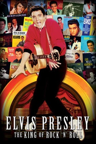 Elvis Presley 1977 music poster In Memory 1935 1977 Vintage
