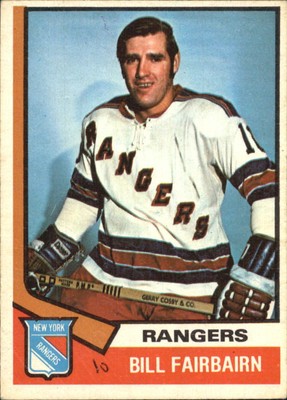 1974-75 O-Pee-Chee #231 Bill Fairbairn - GOOD