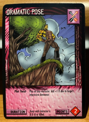 Wildstorms Collectible Card Game - Dramatic Pose Plot Twist Card - CCG Rare