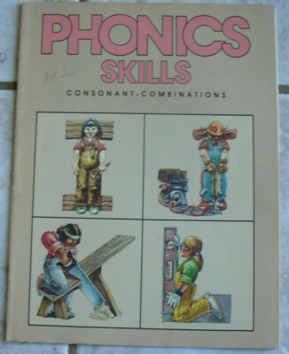 Steck Vaughn PHONICS SKILLS:Consonant Combinations,gr.3/3rd 1985 All Clean