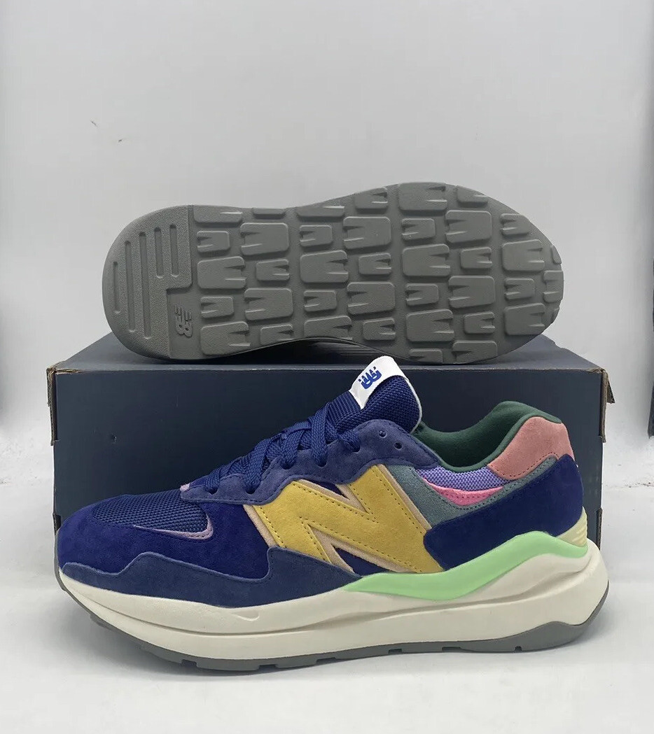 

New Balance 5740 Синие Желтые Зеленые Белые Кроссовки M5740SSG Мужские Размер, Белый, New Balance 5740