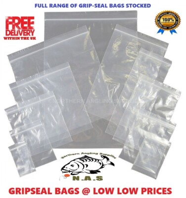GL6 1000 x Grip Seal Resealable Poly Bags 4/" x 5.5/"