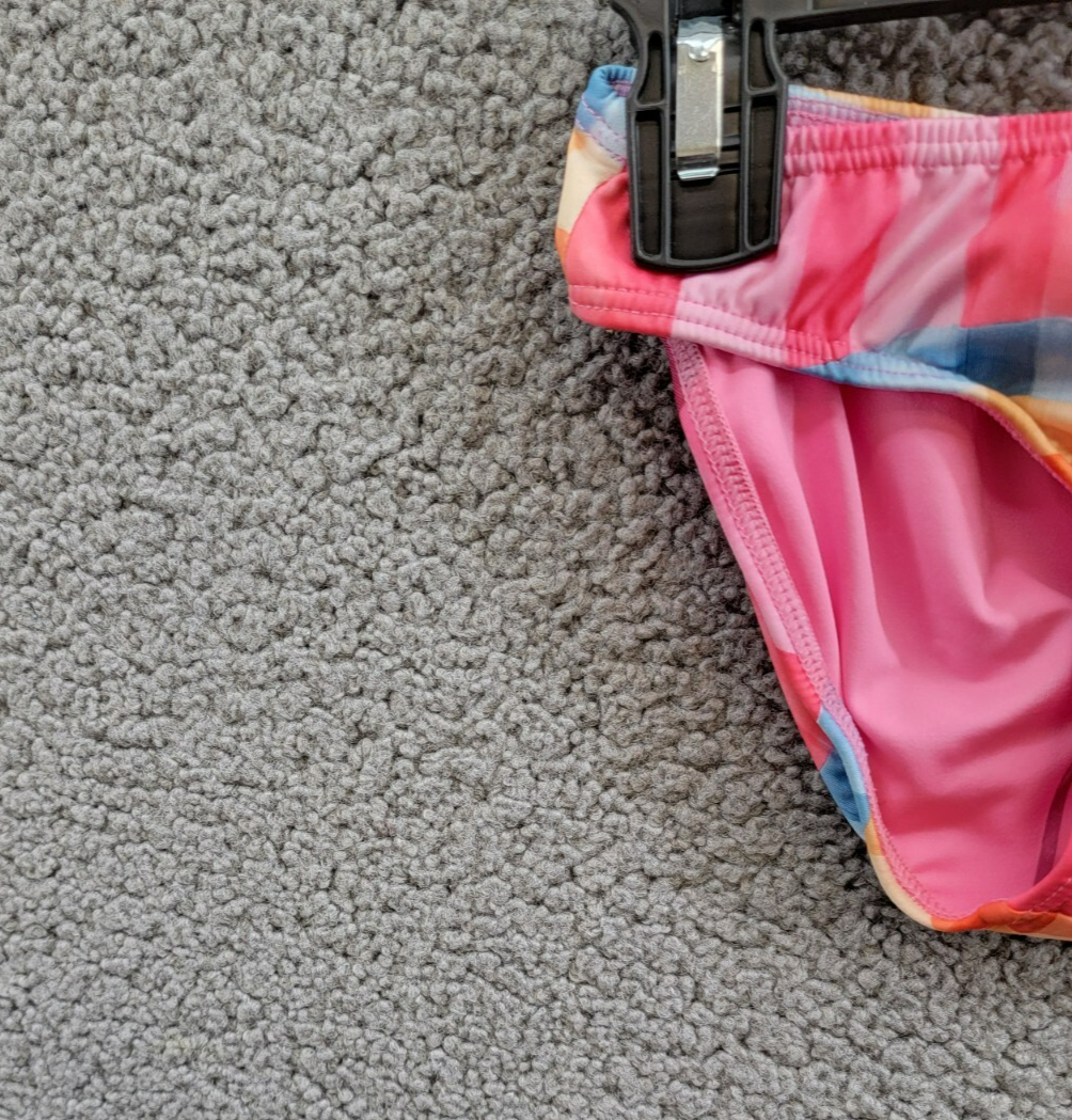 Peixoto Emmy Two Piece Swim Suit Girls' 8 Multi Check Adjustable Straps Pullover - Picture 14 of 23