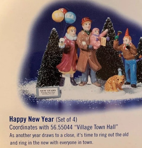 Department 56 Happy New Year Set Retired NIB