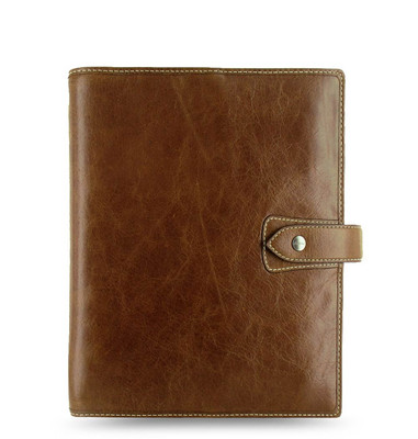 Filofax A5 Size Malden Organiser Planner Diary Ochre Leather - 025847 Gift #B9