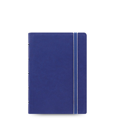 Filofax Pocket Refillable Leather-Look Ruled Notebook Diary Blue - 115003 Gift
