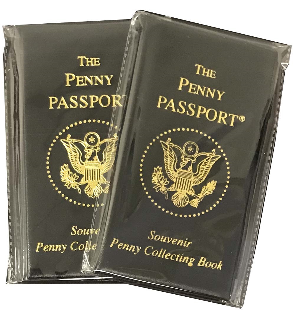 Penny Passport Souvenir Elongated Penny Collection Book 2 Albums Deal