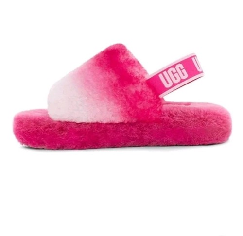 UGG Fluff Yeah Slide-Pink Gradient WOMEN'S size US 5 | eBay