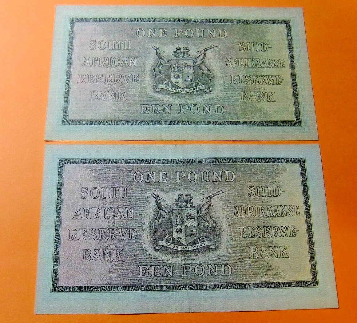 Two South-African Bank Notes - 1940 and 1945 - EF40/AU