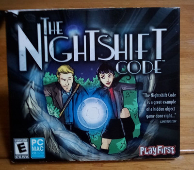 PLAYFIRST COMPUTER GAME CD ''THE NIGHT SHIFT CODE'', HIDDEN OBJECT GAME, PER-OWNED