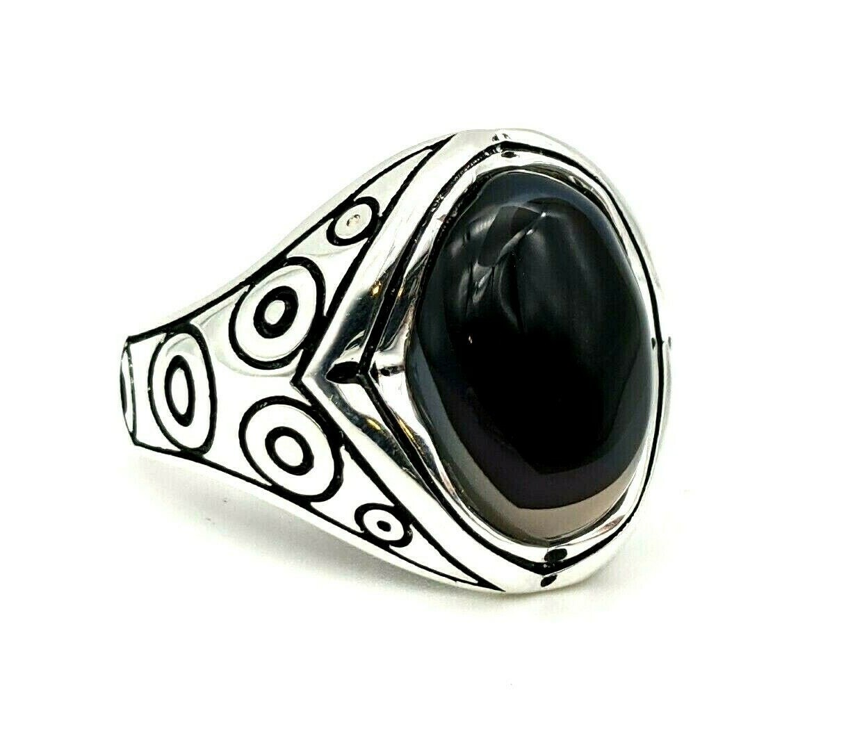 Handmade Men's 925 Sterling Silver Ring Size 12 Two Tone