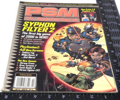 PSM Playstation Gaming Magazine 30 Vol 4 Feb 2000 Syphon Resident Evil PS1 Game