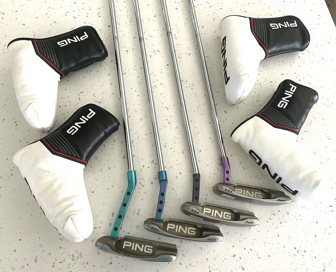 Ping WRX Anser Ti Putter Set, 1”,2”,3”,4”Hosel, RH 35”-35.25