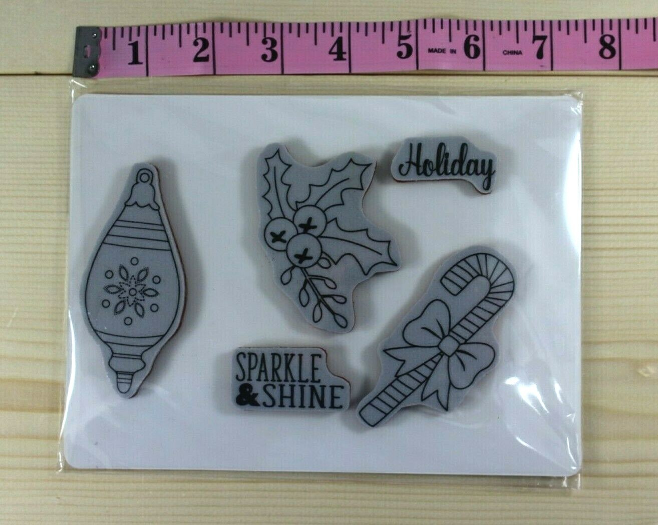 Fun Stampers Journey Holiday Sparkle Stamps & Die Set Bundle Christmas Cheers