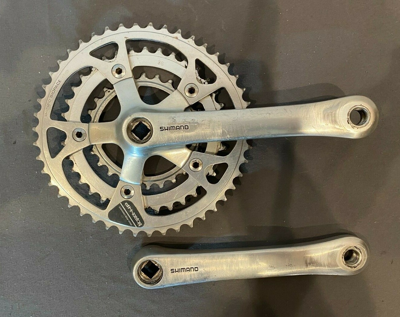 Vintage Shimano Deore XT FC-M730 175mm 46/36/26 Mountain