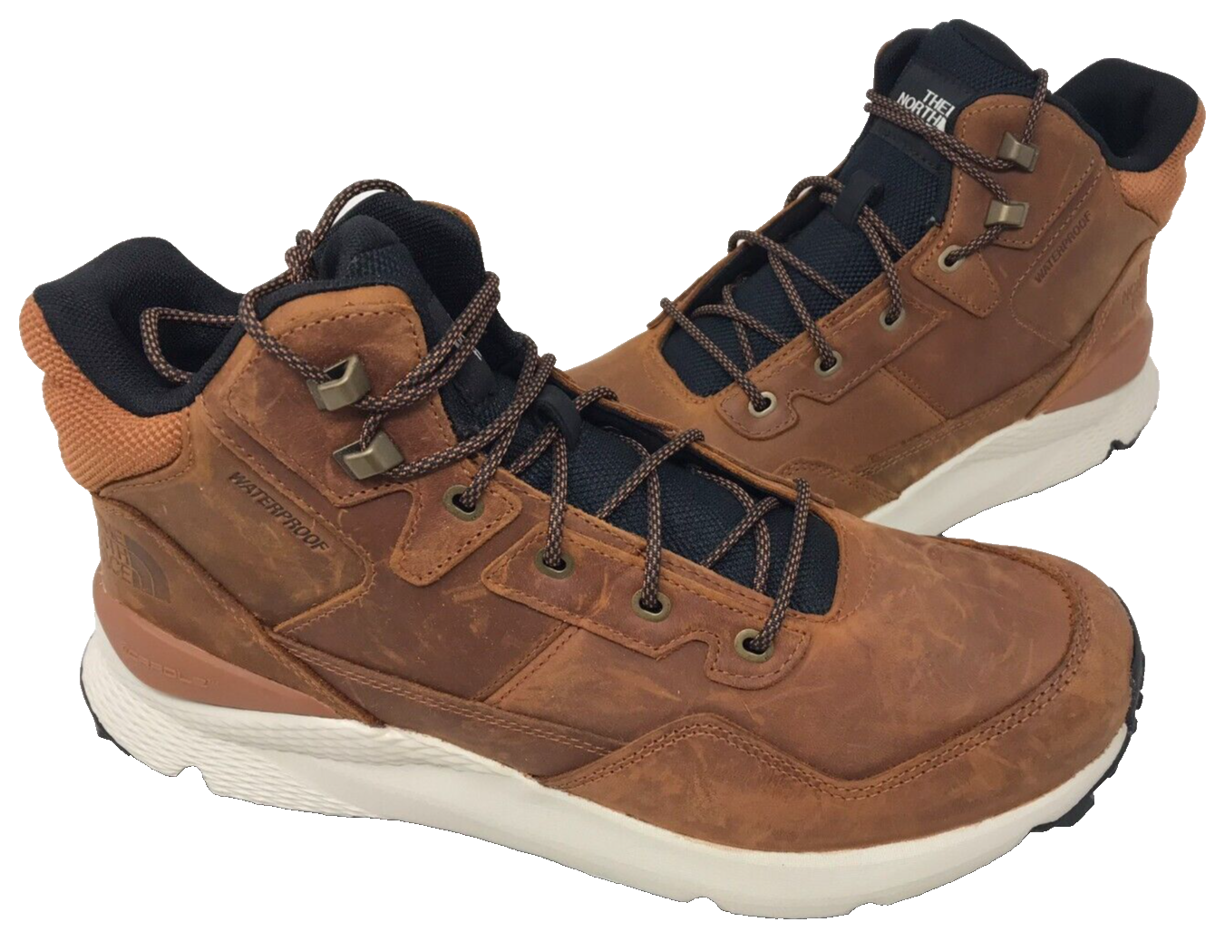 The North Face Men's Vals II Brown Mid Leather Waterproof