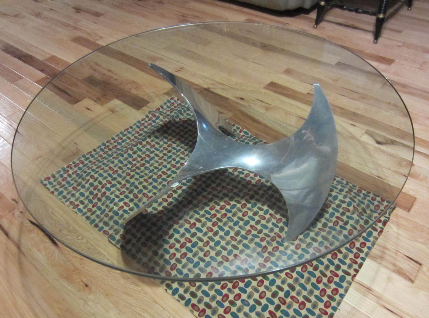 Mid Century Modern 1960's Knut Hesterberg Ronald Schmitt Propeller Coffee Table