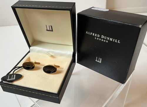 Dunhill Silver Button Motif Cuffs 925