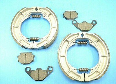 For 1986-2004 Kawasaki Bayou 300 KLF300B Front Rear Performance Brake Pad Shoes