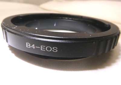 B4 2/3'' Canon Lens mount adapter ring to EOS EF-S SLR Cameras T6i 70D 80D 5D III