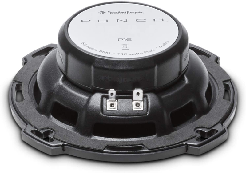 P16 Punch 6.0" 2-Way Coaxial Full-Range Speakers - Black (Pair)
