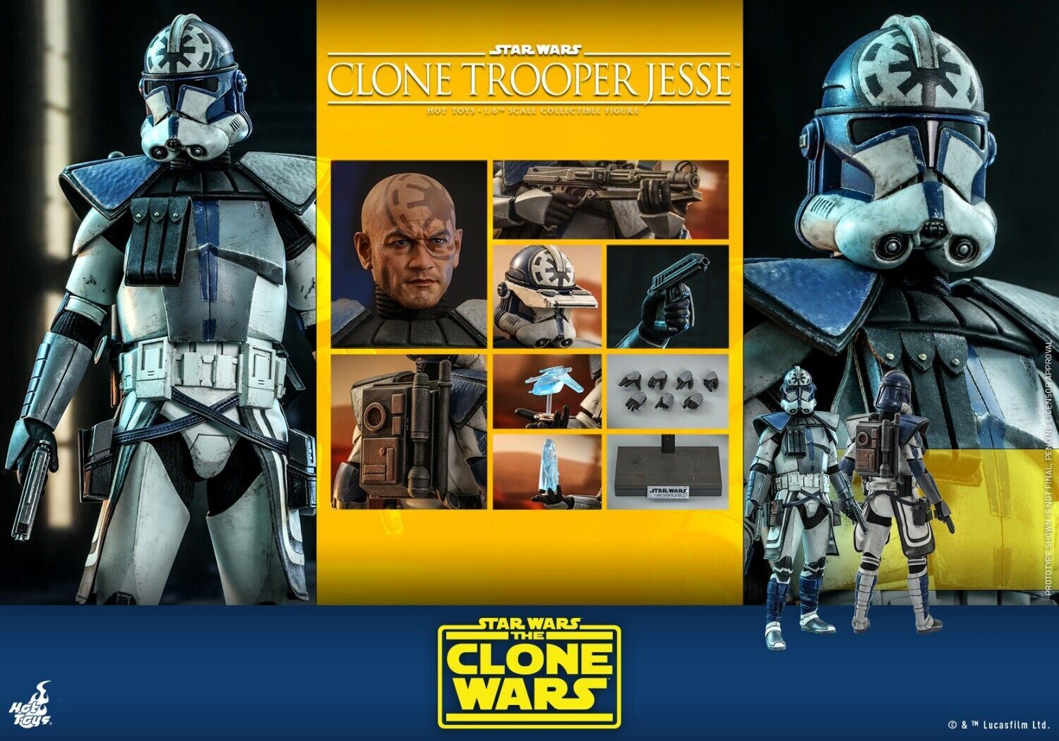 New Hot Toys TMS064 STAR WARS: THE CLONE WARS 1/6 CLONE TROOPER