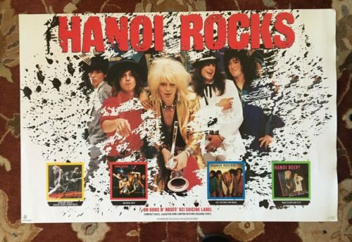 HANOI ROCKS Catalog   rare original promotional poster from 1989  Michael Monroe