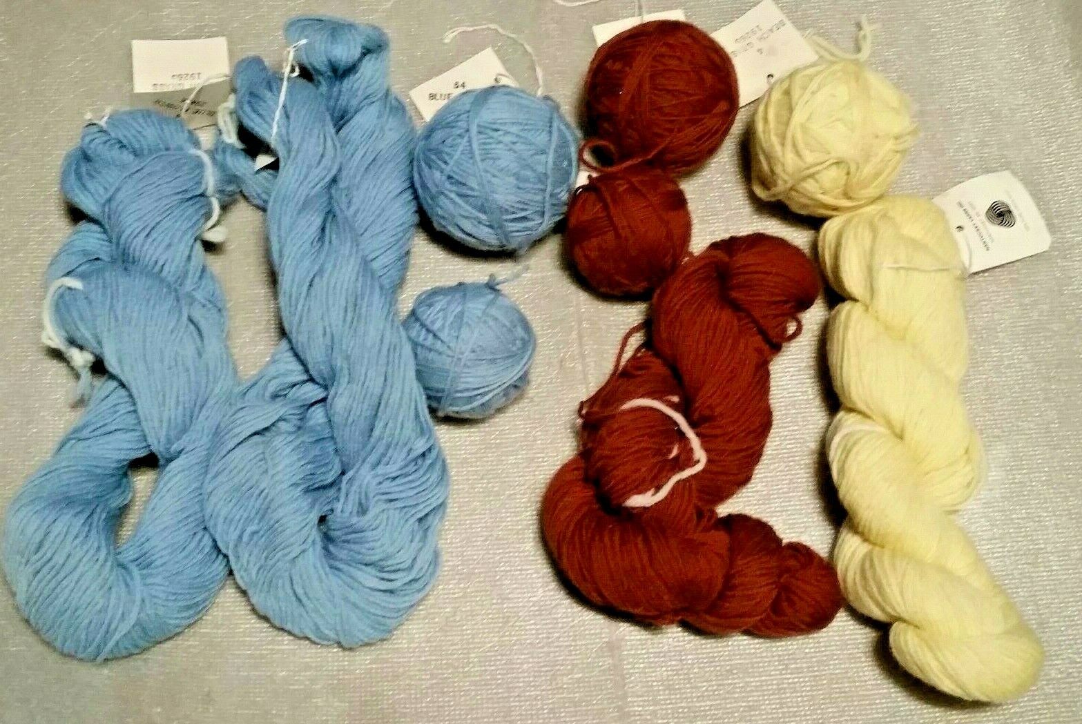 7 Nantucket Yarns, 100% Pure Virgin Wool-Blue Flower