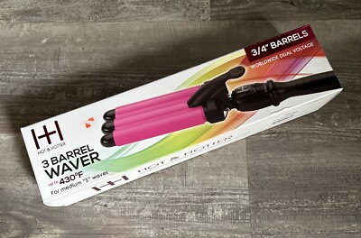 HH Hot & Hotter 3 Barrel Waver PINK 3/4'' #5988   (NEW IN BOX)