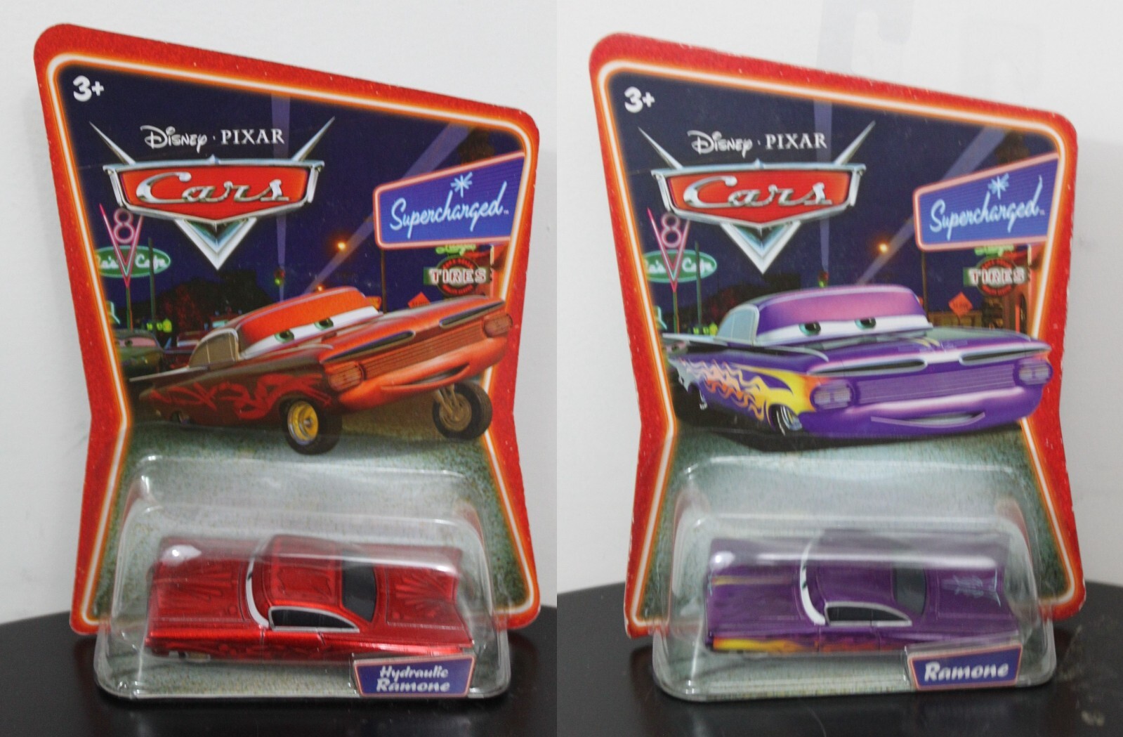 ★カーズ★ HYDRAULIC & PURPLE RAMONE 2-SET Supercharged Disney Pixar