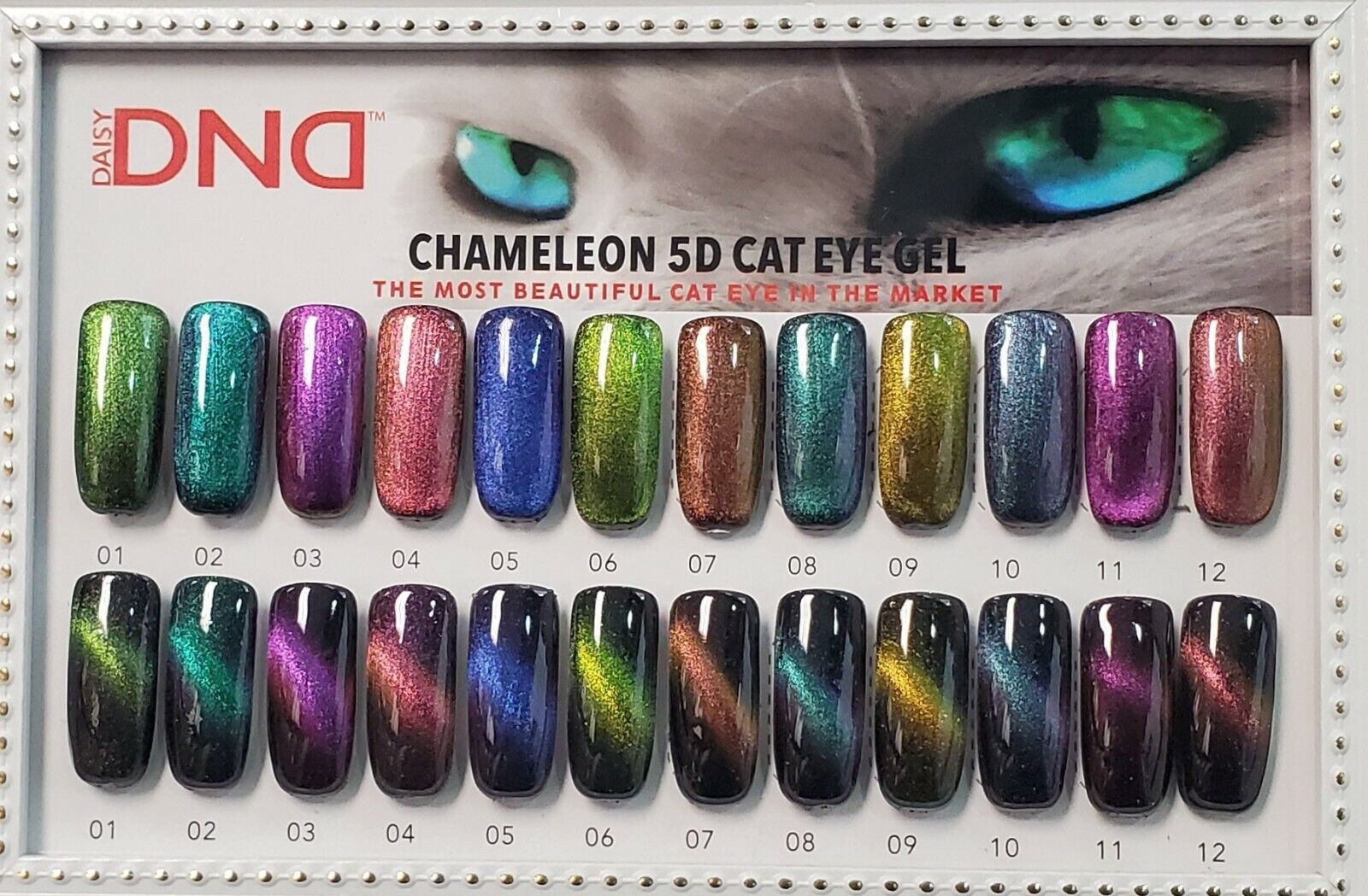 DND 5D Cat Eyes Gel Collection, Sample Tips DND 5D Cat Eyes Gel Collection, Sample Tips