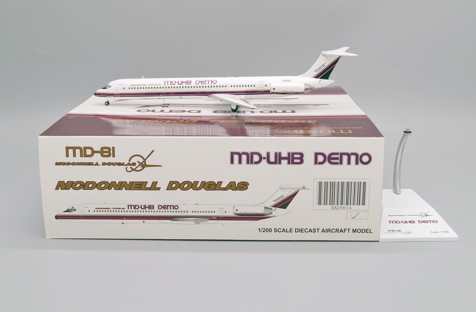 McDonnell Douglas MD-81 Reg: N980DC JC Wing Scale 1:200