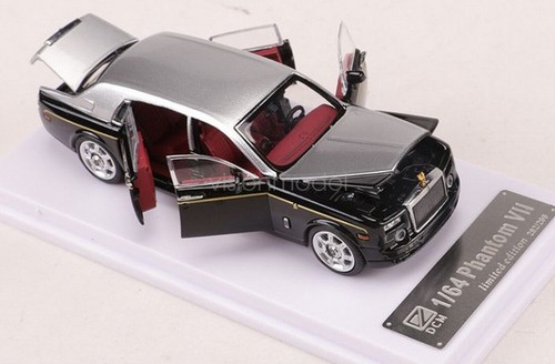 ミニカー DCM 1/64 Rolls-Royce Phantom VII DCM 1/64 Scale Rolls-Royce Phantom VII Black/Silver Diecast